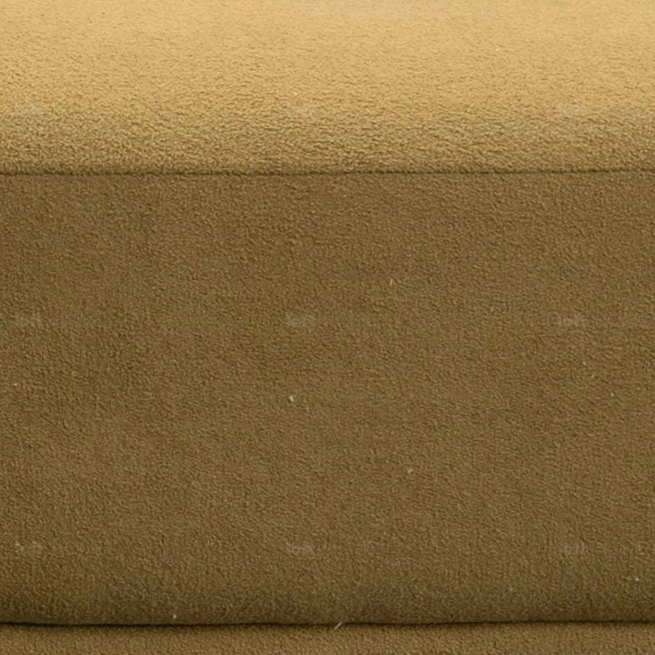 Modern sherpa fabric 4 seater sofa berlin in panoramic view.