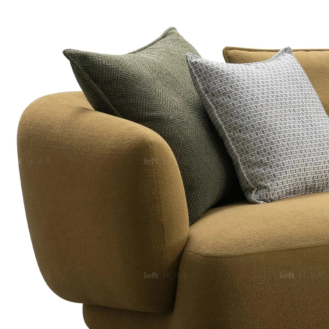 Modern sherpa fabric 4 seater sofa berlin in real life style.