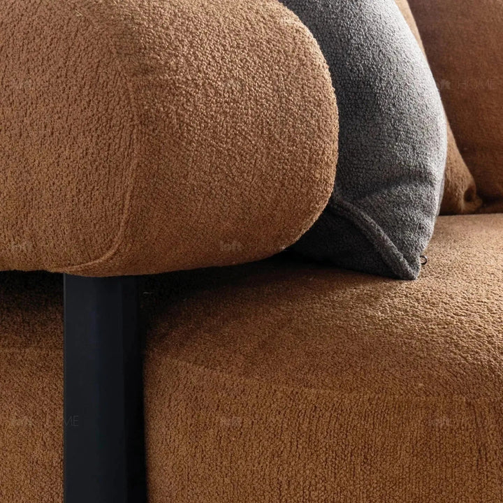 Modern Sherpa Fabric 4 Seater Sofa ECHO