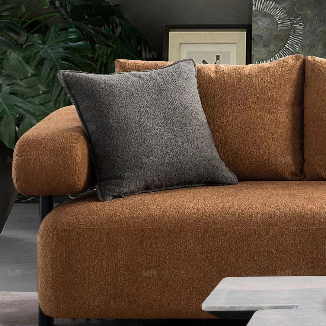 Modern Sherpa Fabric 4 Seater Sofa ECHO