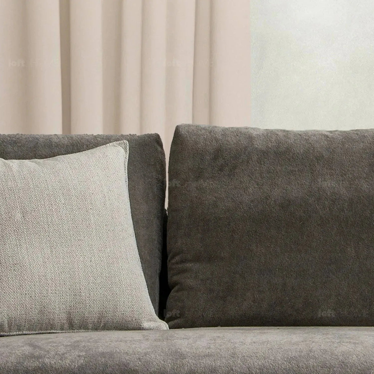 Modern sherpa fabric 5 seater sofa grand environmental situation.