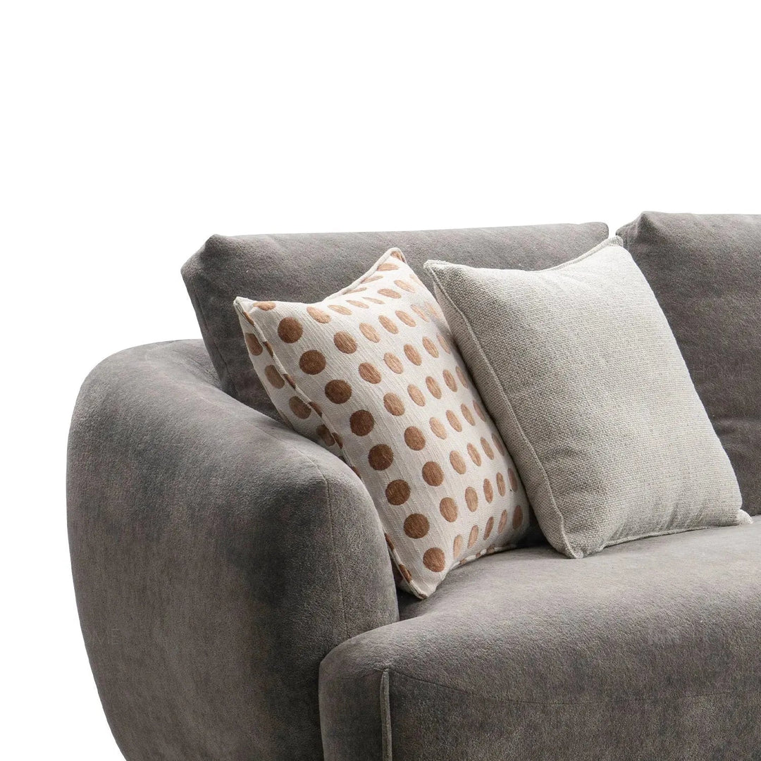 Modern Sherpa Fabric 5 Seater Sofa GRAND