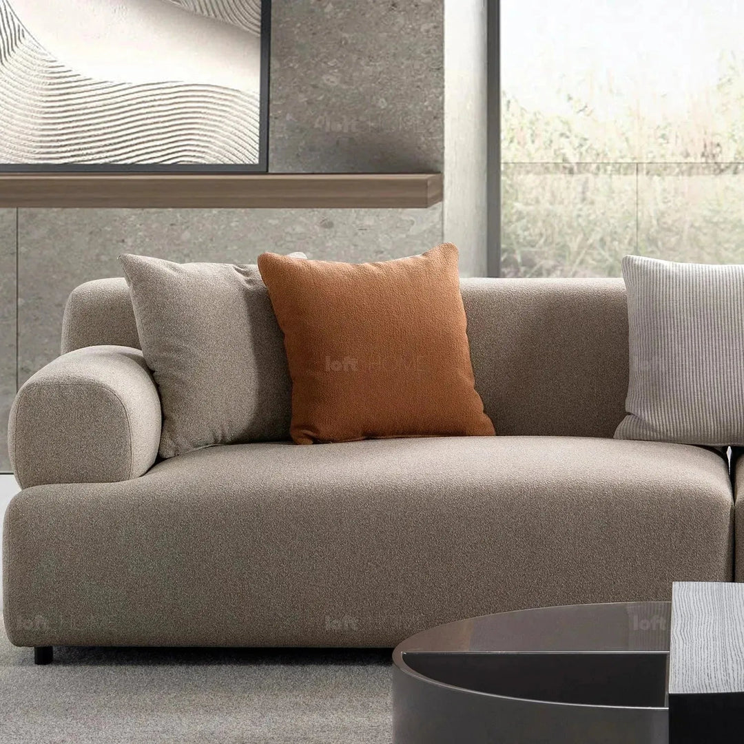 Minimalist Sherpa Fabric 4 Seater Sofa NOBLE