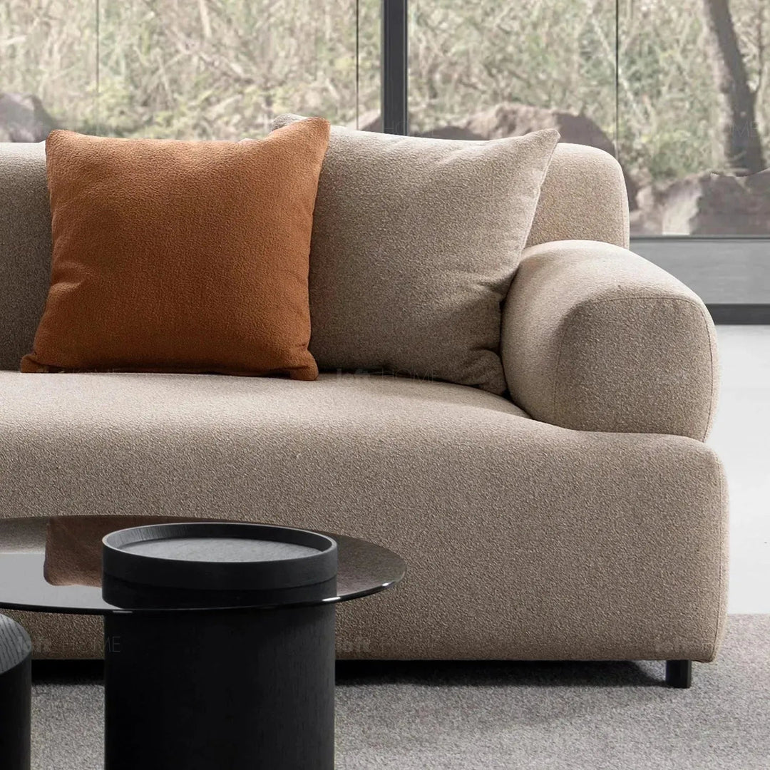 Minimalist Sherpa Fabric 4 Seater Sofa NOBLE