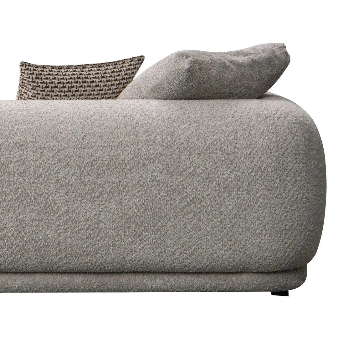 Minimalist Sherpa Fabric L Shape Sectional Sofa LIVING 4+L