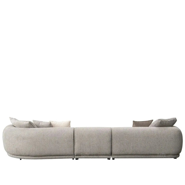 Minimalist Sherpa Fabric L Shape Sectional Sofa LIVING 4+L