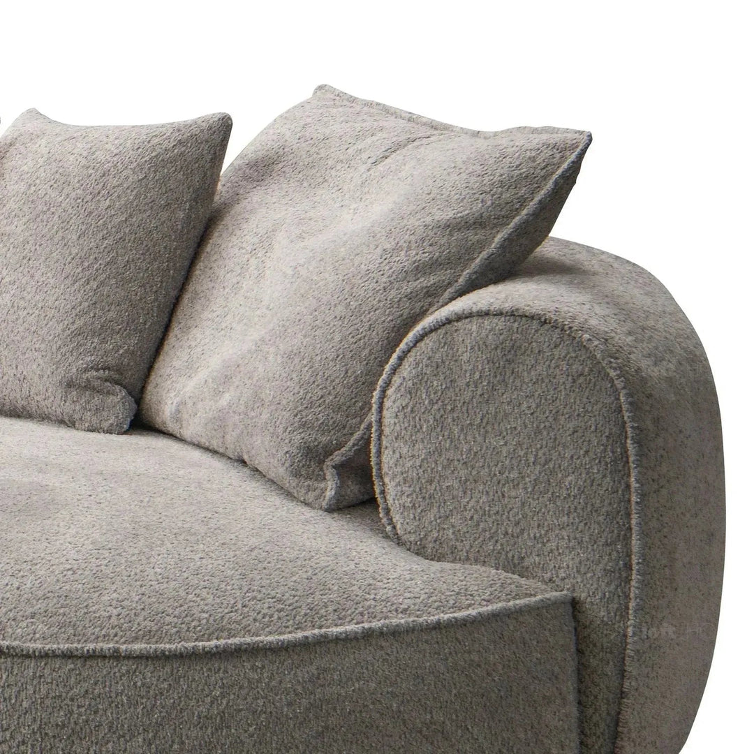 Minimalist Sherpa Fabric L Shape Sectional Sofa LIVING 4+L