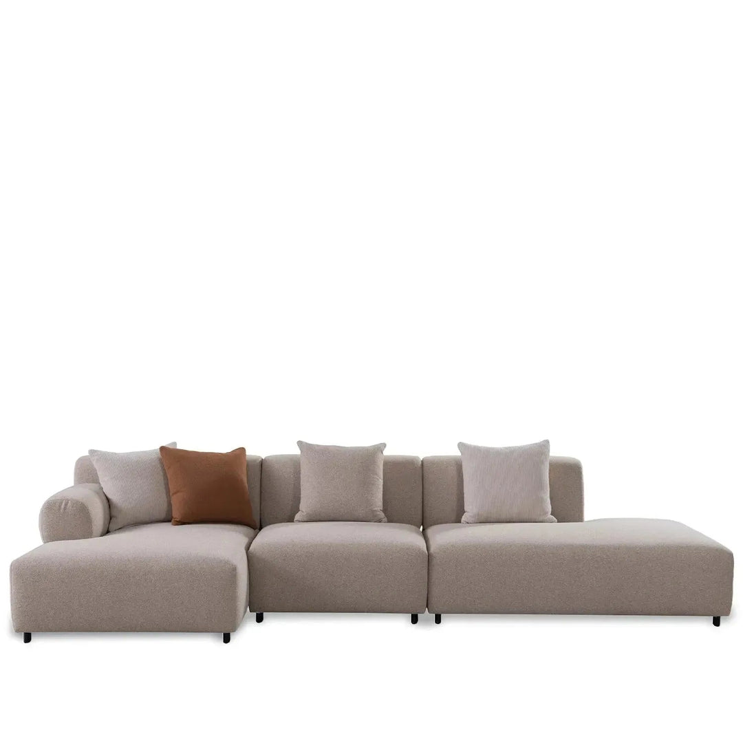 Minimalist Sherpa Fabric L Shape Sectional Sofa NOBLE 4+L