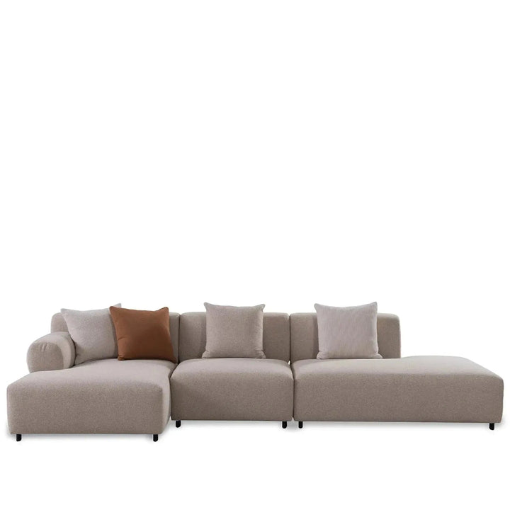 Minimalist Sherpa Fabric L Shape Sectional Sofa NOBLE 4+L