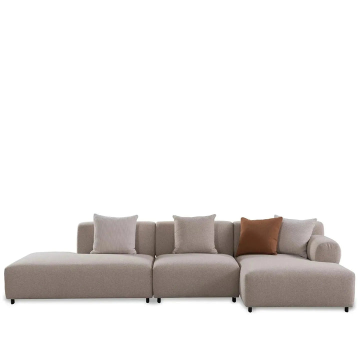 Minimalist Sherpa Fabric L Shape Sectional Sofa NOBLE 4+L