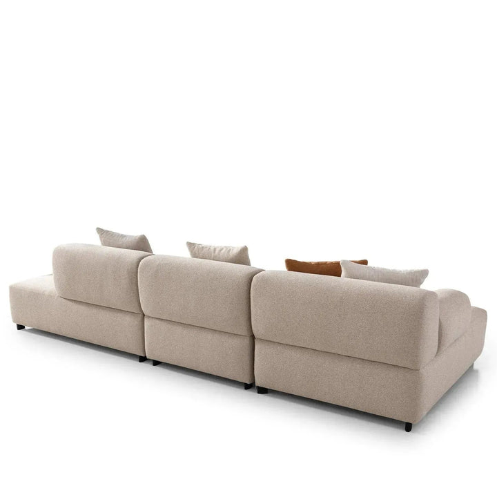Minimalist Sherpa Fabric L Shape Sectional Sofa NOBLE 4+L