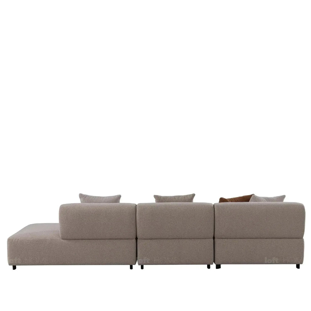 Minimalist Sherpa Fabric L Shape Sectional Sofa NOBLE 4+L