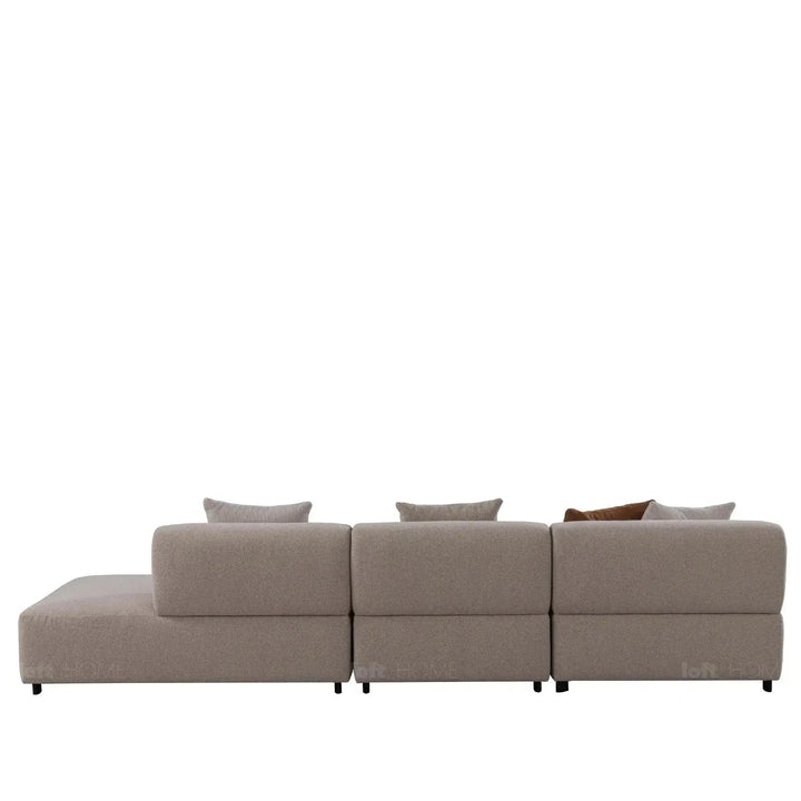 Minimalist Sherpa Fabric L Shape Sectional Sofa NOBLE 4+L