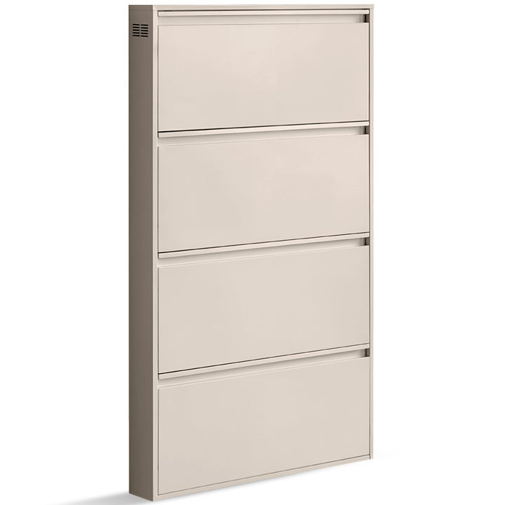 Bauhaus steel shoe cabinet slim detail 3.