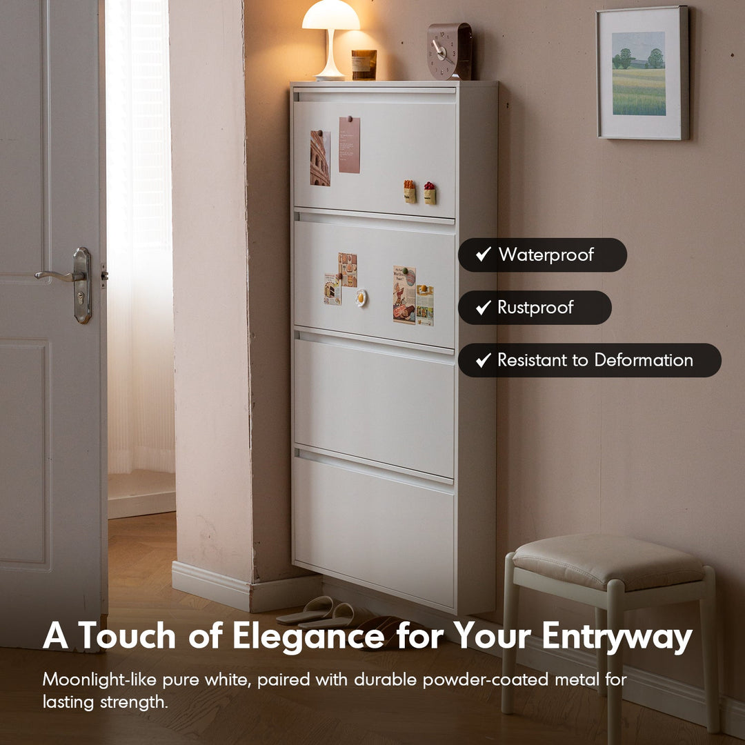 Minimalist Steel Shoe Cabinet SLIM