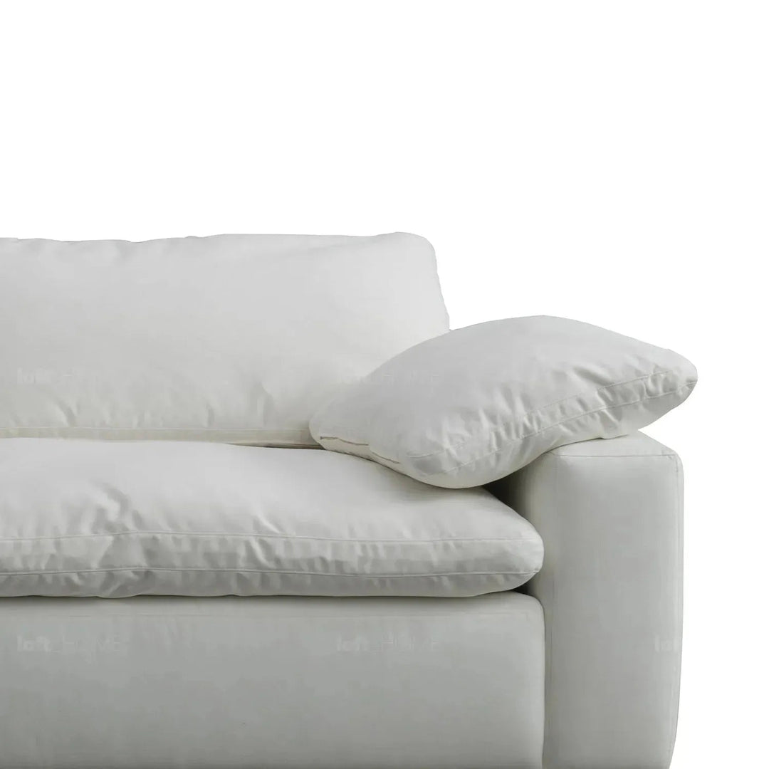 Minimalist Suede Fabric 5 Seater Sofa CLOUD