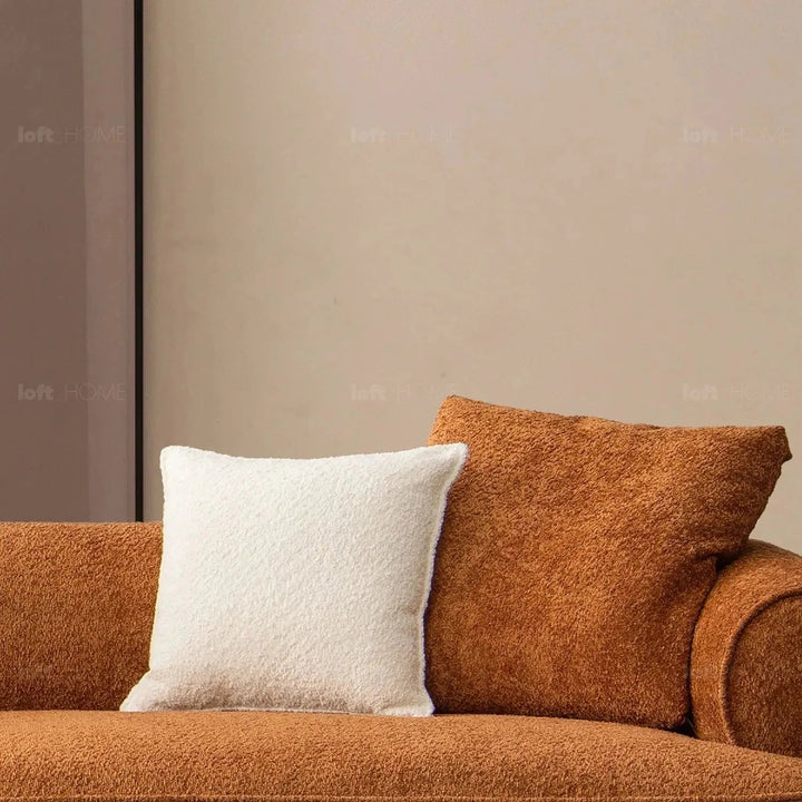 Minimalist Teddy Fabric 4 Seater Sofa ELEGANT