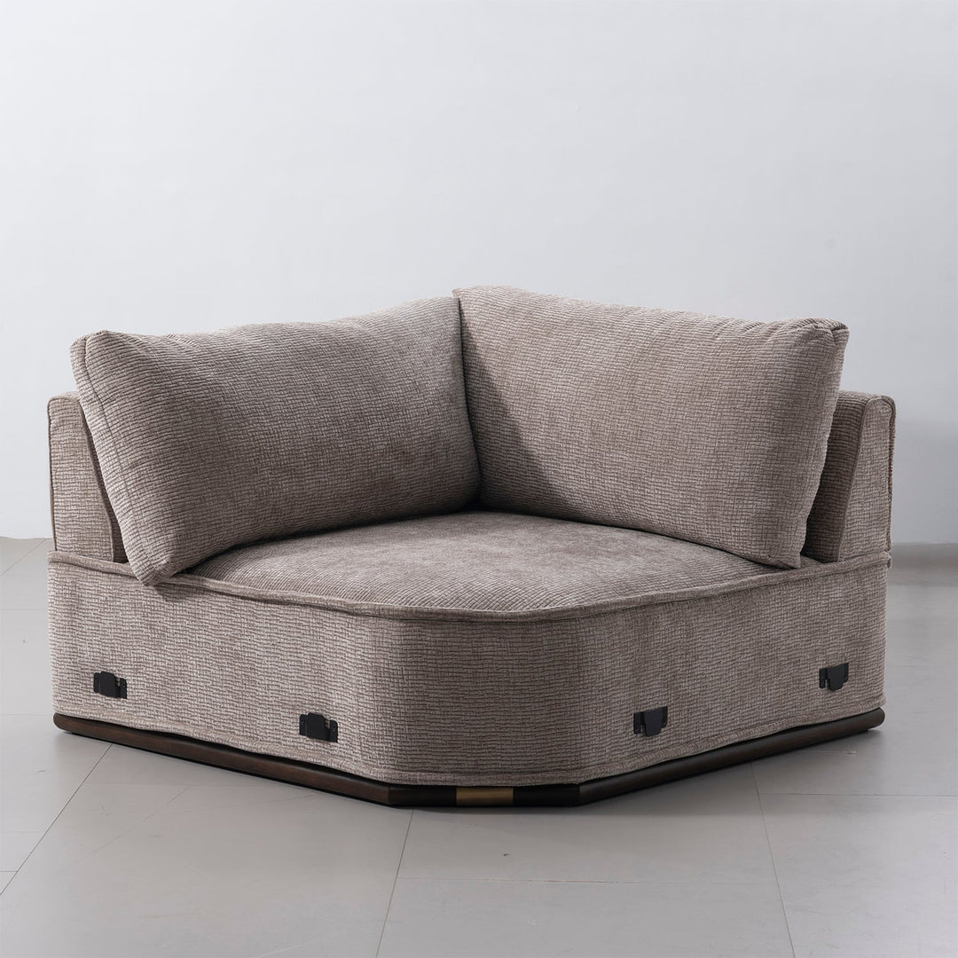 Minimalist Corduroy Velvet Fabric Modular Joint Connection 1 Seater Sofa CORDY