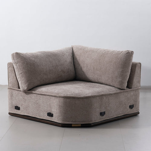 Modern Corduroy Velvet Fabric Modular Joint Connection 1 Seater Sofa CORDY Good to Know Preview-1