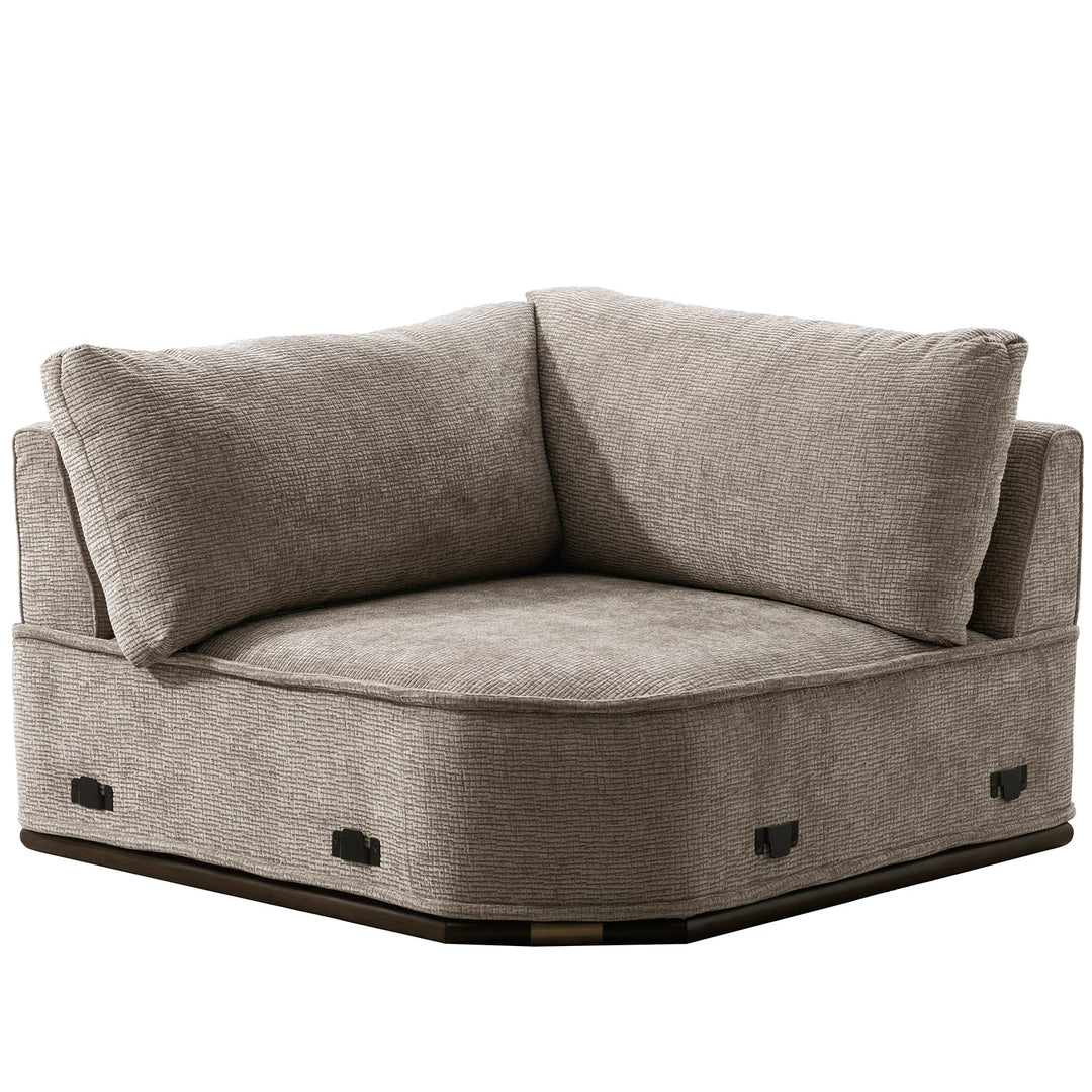 Minimalist Corduroy Velvet Fabric Modular Joint Connection 1 Seater Sofa CORDY