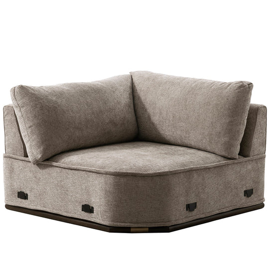 Modern Corduroy Velvet Fabric Modular Joint Connection 1 Seater Sofa CORDY
