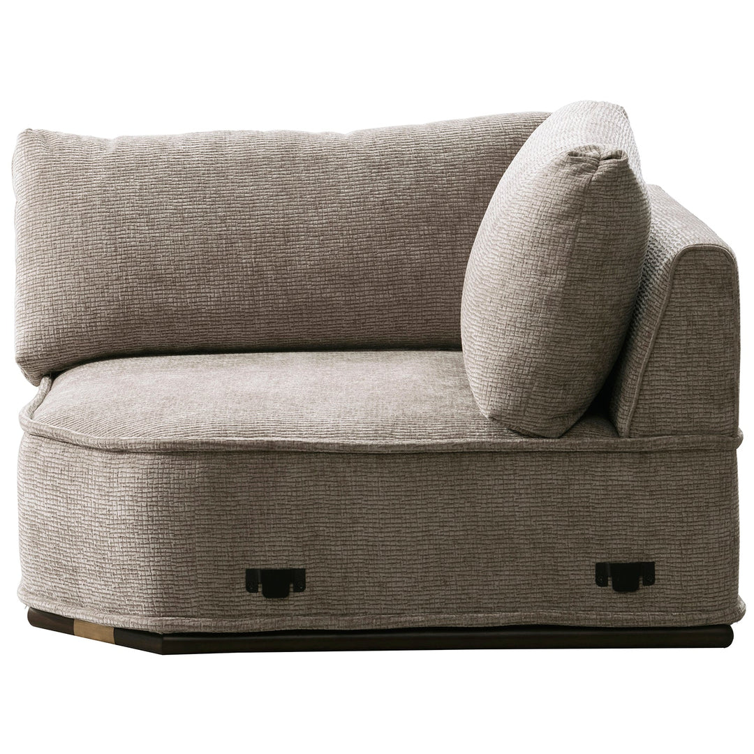 Minimalist Corduroy Velvet Fabric Modular Joint Connection 1 Seater Sofa CORDY