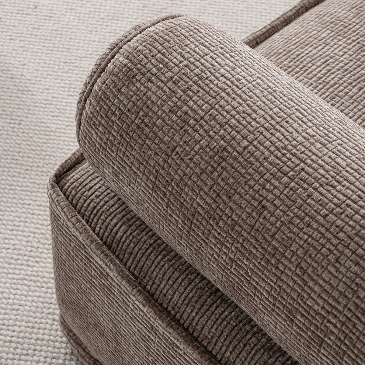 Minimalist corduroy velvet fabric modular l shape sectional sofa 4+l cordy color swatches.