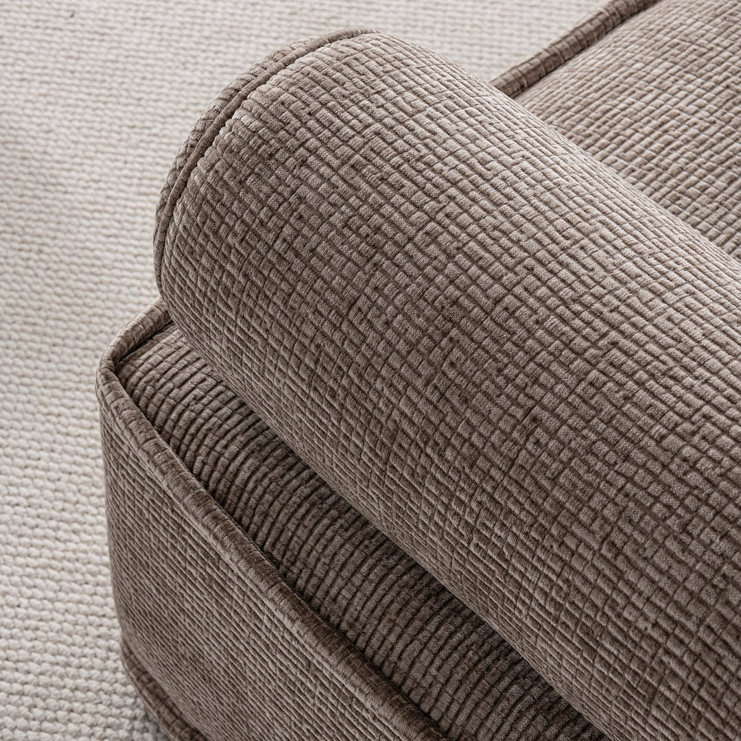 Minimalist corduroy velvet fabric modular l shape sectional sofa 4+l cordy color swatches.