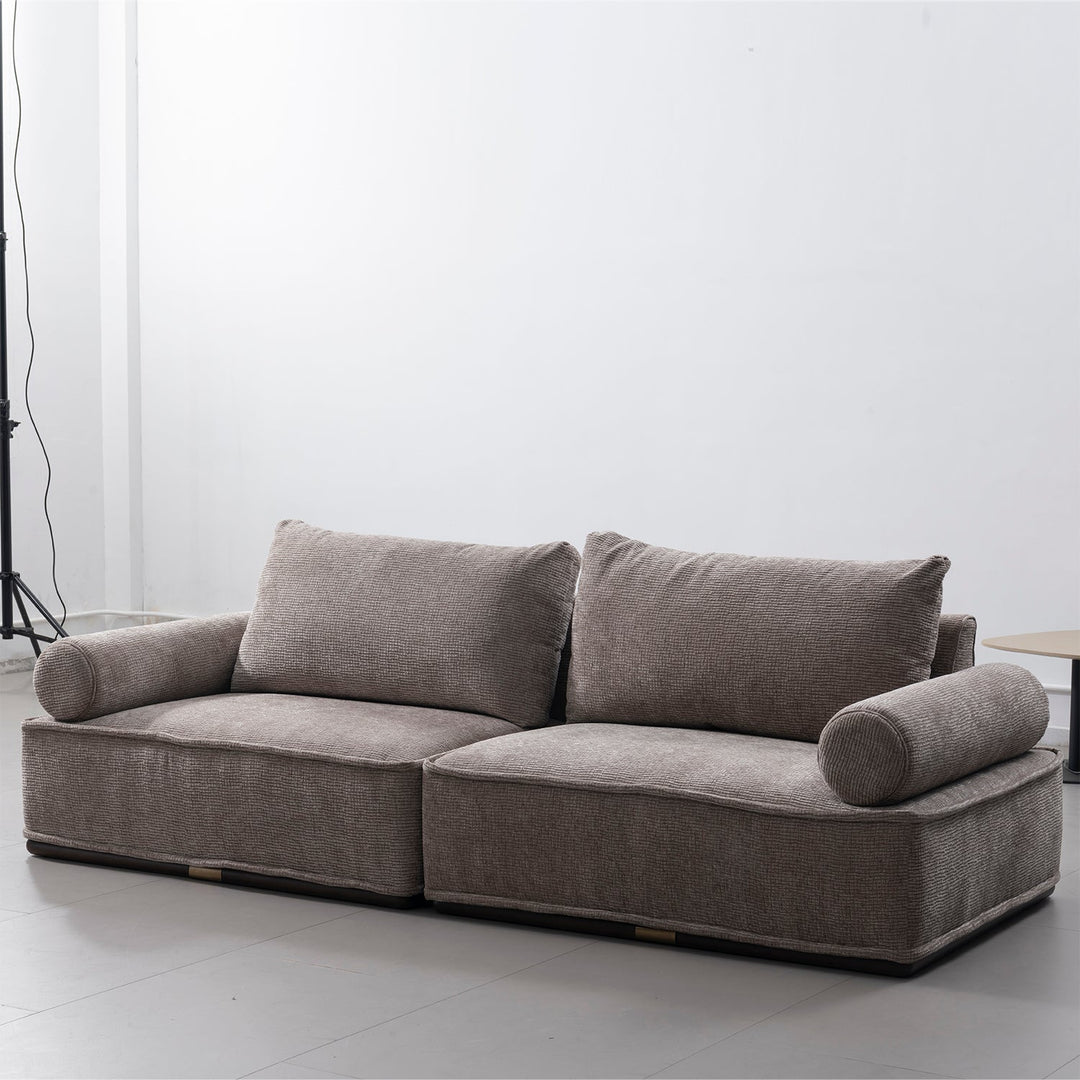 Minimalist Corduroy Velvet Fabric Sectional 3 Seater Sofa CORDY