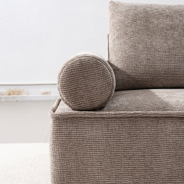 Minimalist Corduroy Velvet Fabric Sectional 3 Seater Sofa CORDY