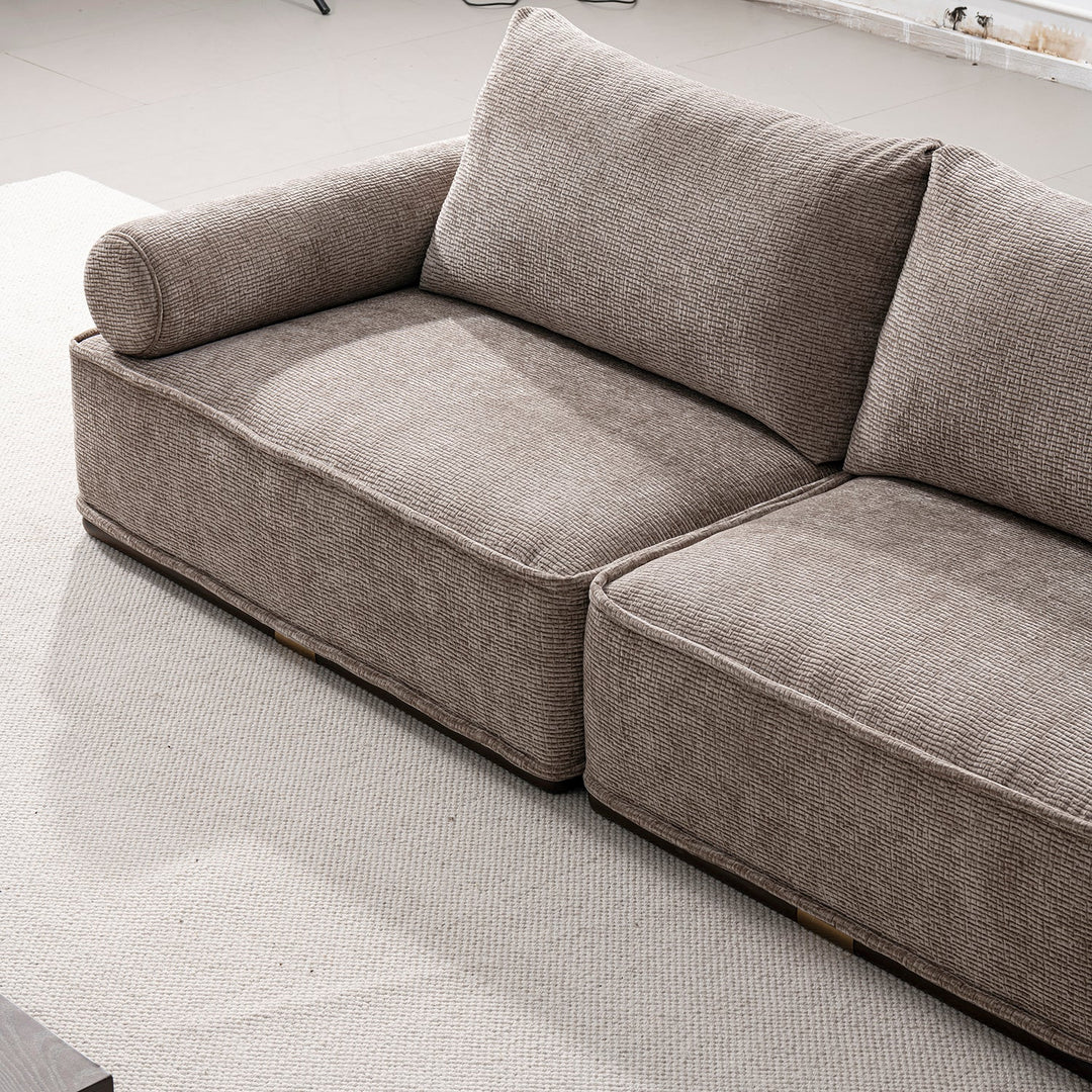 Minimalist Corduroy Velvet Fabric Sectional 3 Seater Sofa CORDY