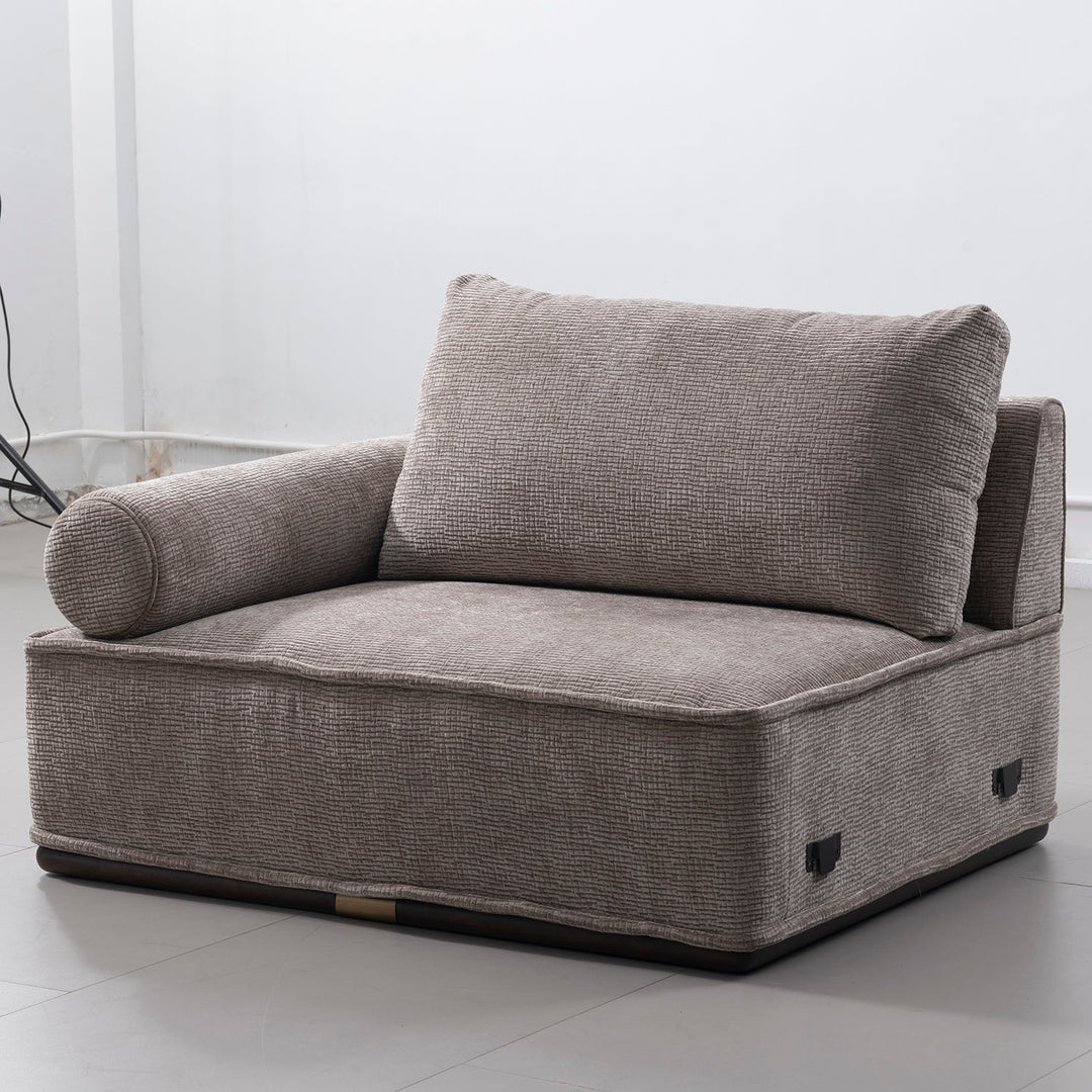 Minimalist Corduroy Velvet Fabric Sectional 5 Seater Sofa CORDY