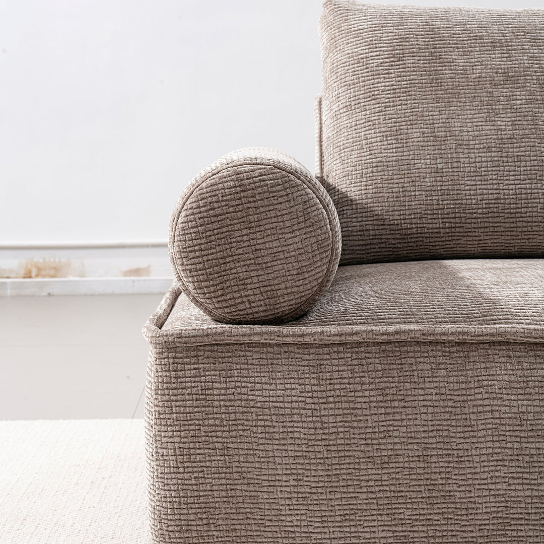 Minimalist Corduroy Velvet Fabric Sectional 5 Seater Sofa CORDY