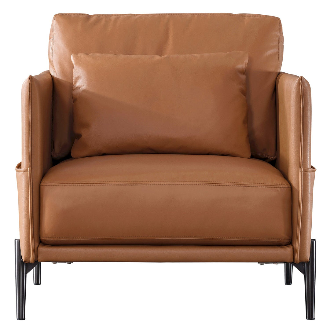 Minimalist Genuine Leather 1 Seater Sofa DANTE