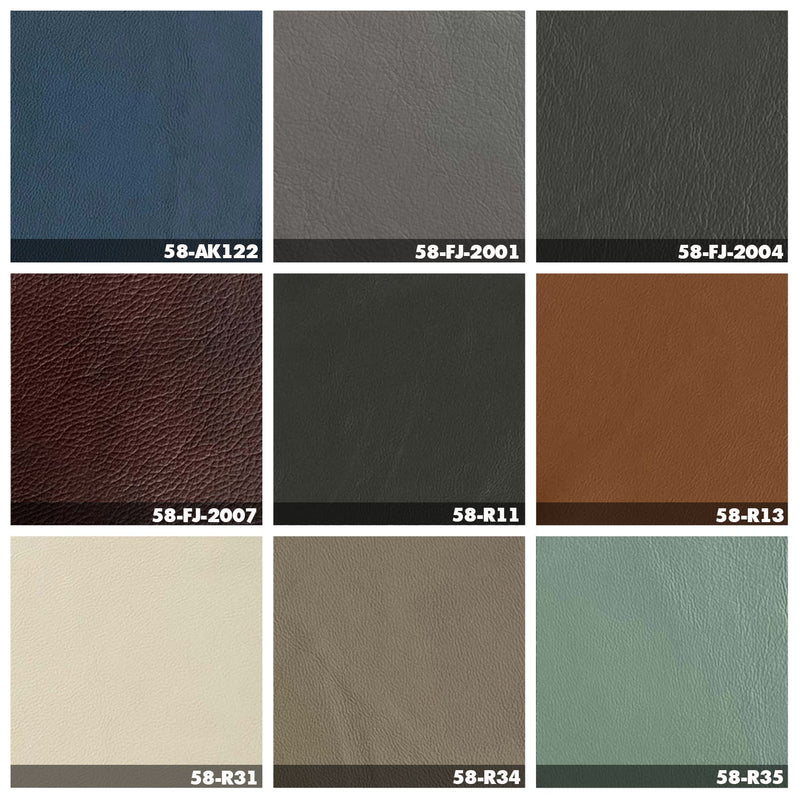 Modern Genuine Leather 2 Seater Sofa DANTE Color Swatches