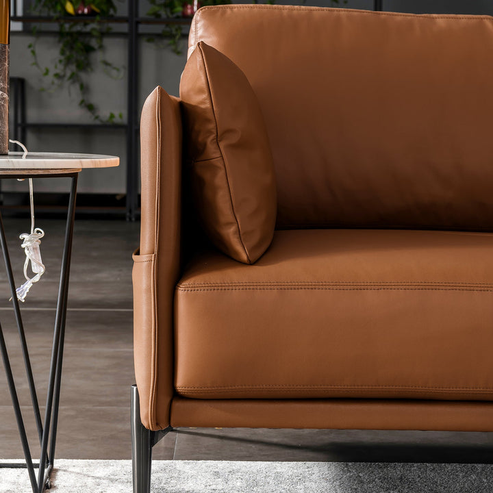 Minimalist Genuine Leather 2 Seater Sofa DANTE
