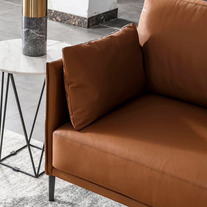 Minimalist Genuine Leather 2 Seater Sofa DANTE
