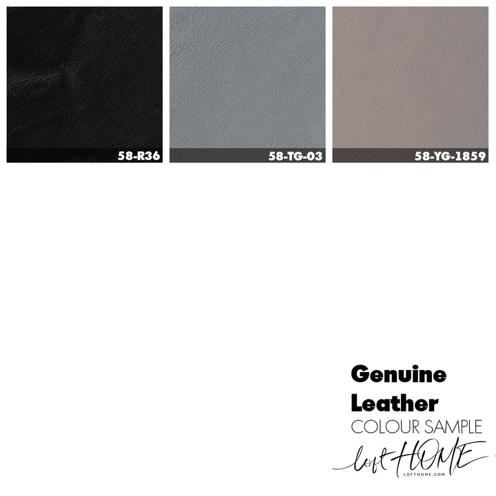 Minimalist Genuine Leather 2 Seater Sofa DANTE