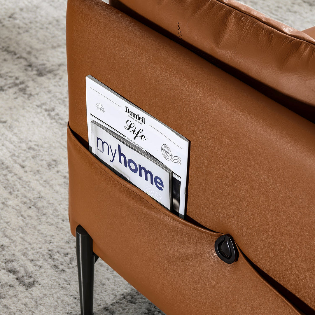 Minimalist Genuine Leather 3 Seater Sofa DANTE