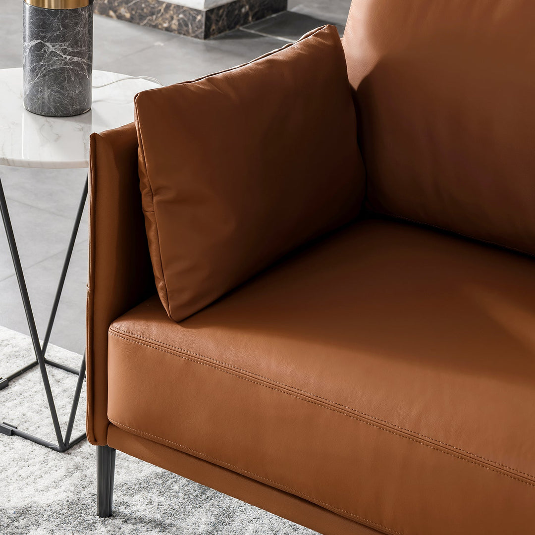 Minimalist Genuine Leather 3 Seater Sofa DANTE