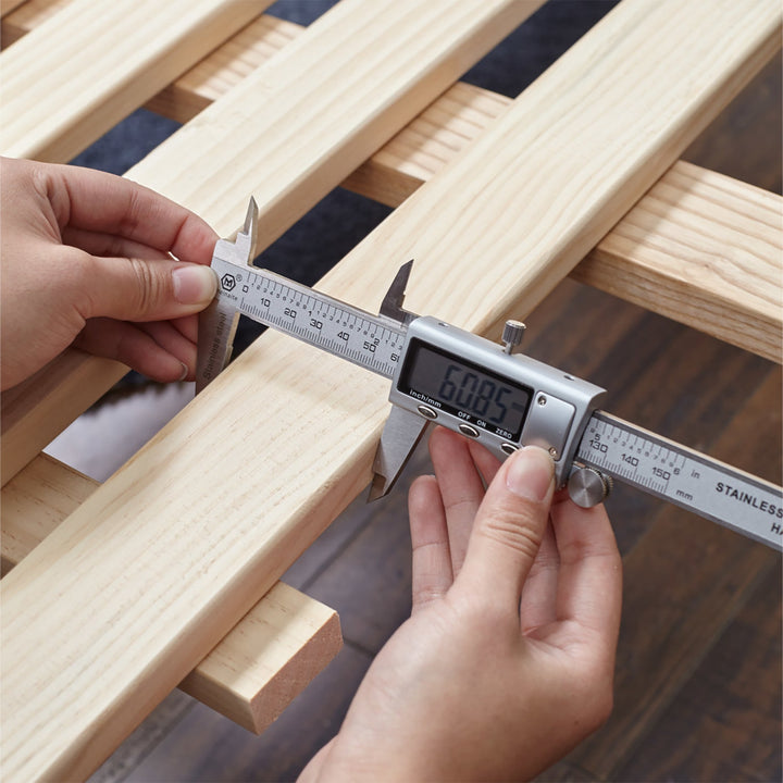 Minimalist Genuine Leather Bed Frame CALMA