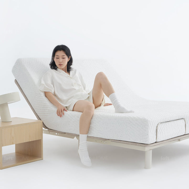 Minimalist Metal Electric Adjustable Bed Slat With Mattress 2IN1 Set UPONE