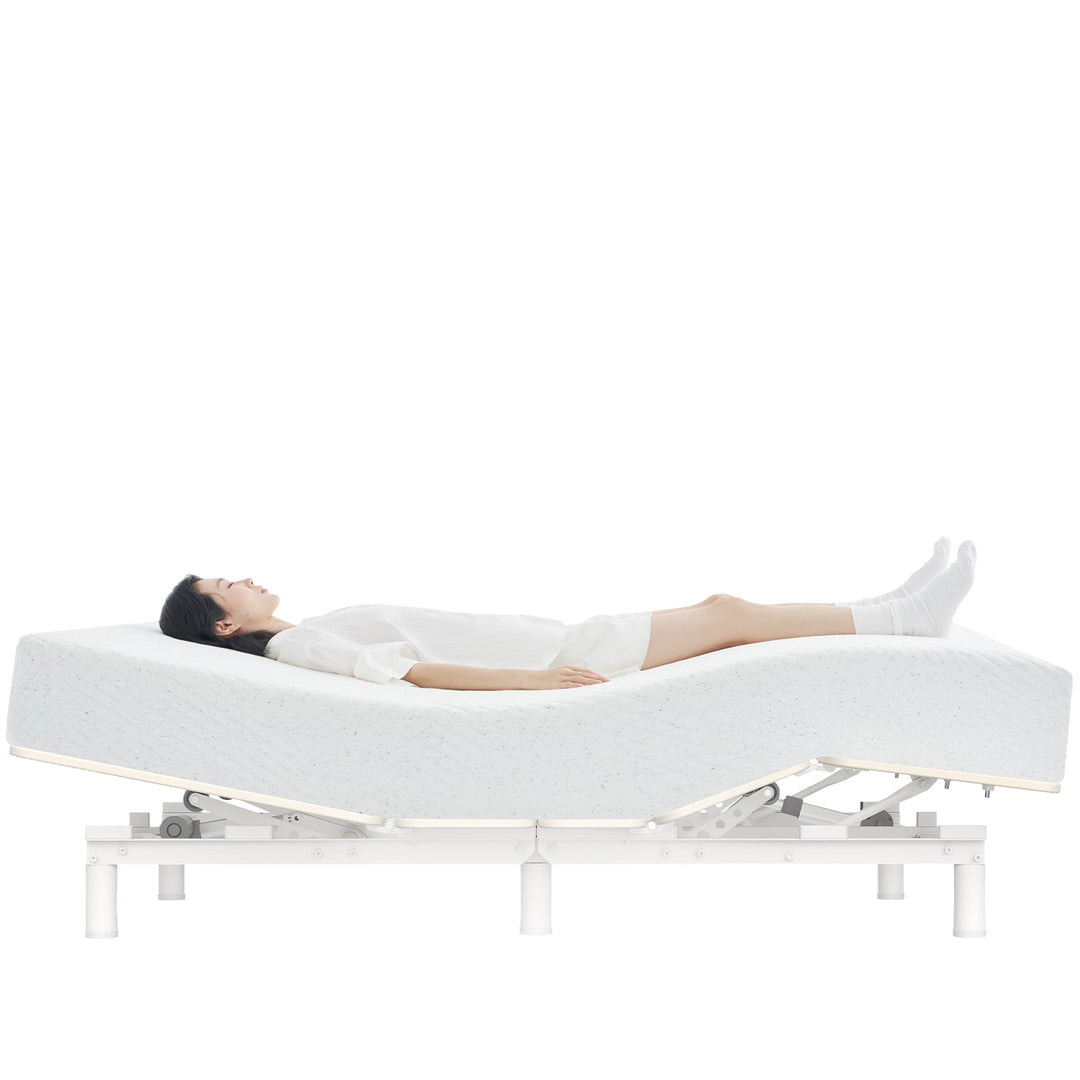 Minimalist Metal Electric Adjustable Bed Slat With Mattress 2IN1 Set UPONE