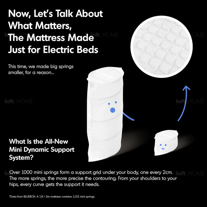 Minimalist Metal Electric Adjustable Bed Slat With Mattress 2IN1 Set UPONE