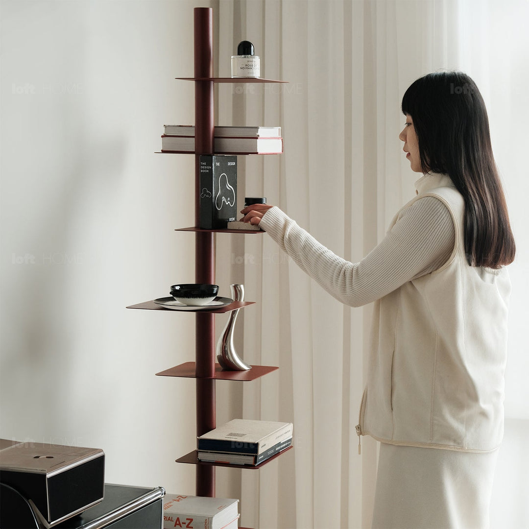 Minimalist Steel Revolving Bookshelf STACK