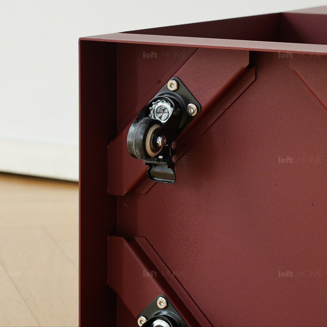 Bauhaus steel side table rubik in real life style.