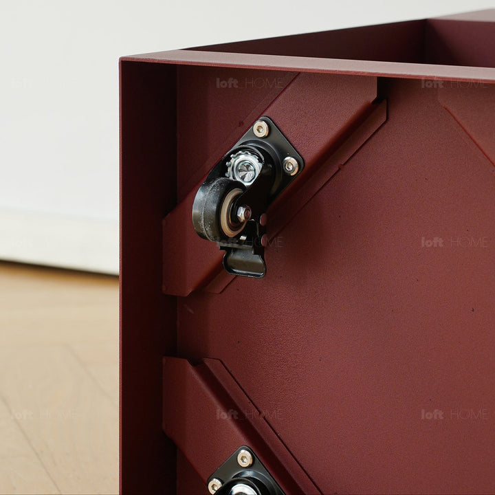 Bauhaus steel side table rubik in real life style.