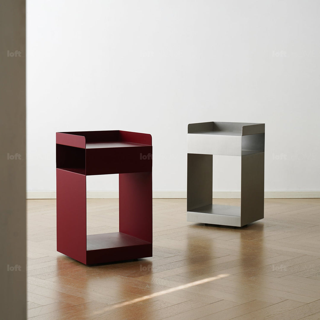 Minimalist Steel Side Table RUBIK
