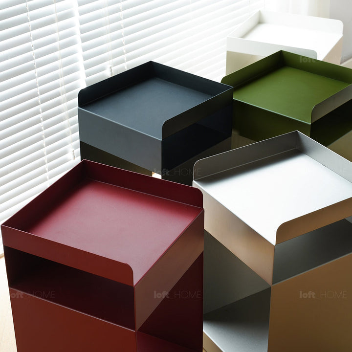 Minimalist Steel Side Table RUBIK