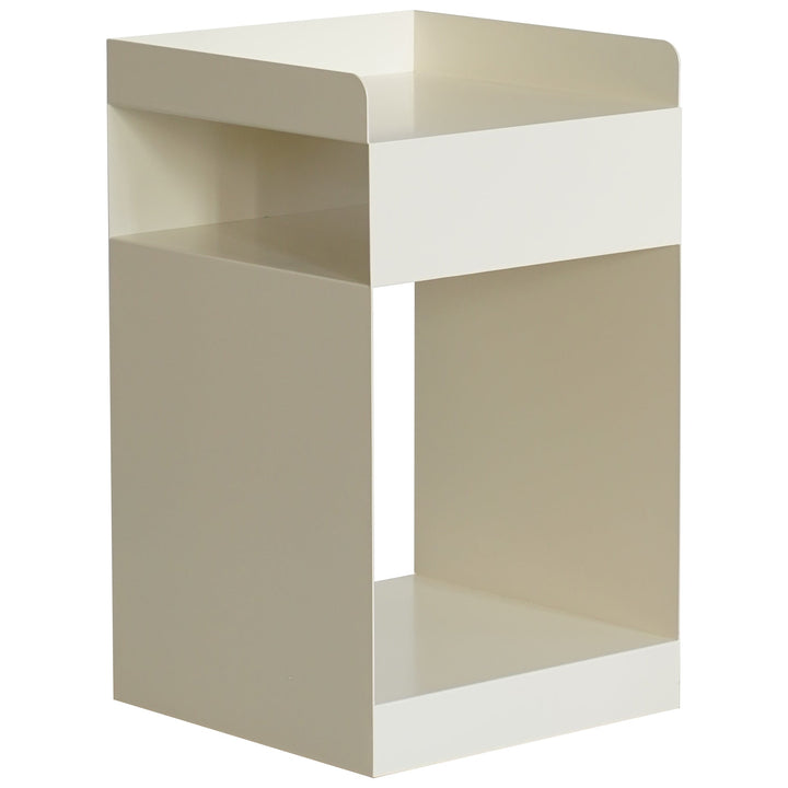 Minimalist steel side table rubik detail 6.